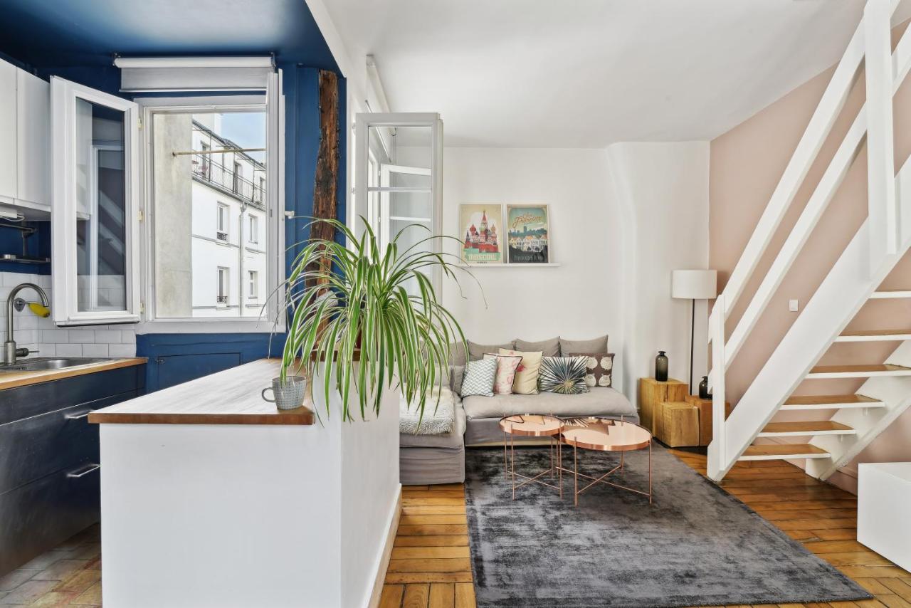 Charming Duplex In Privatestreet, Citycenter Parigi Esterno foto
